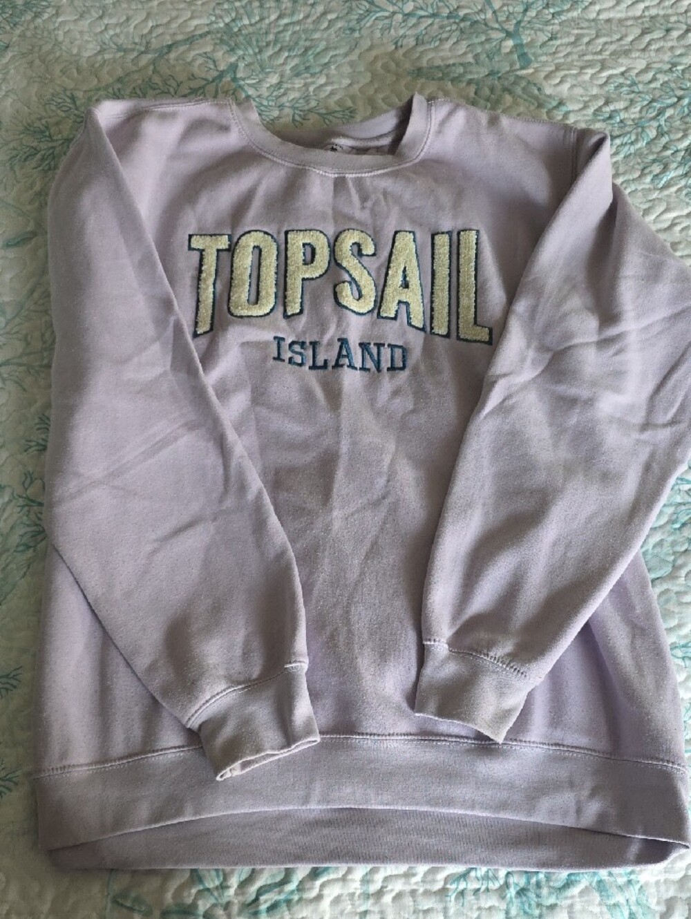 Topsail Island Lilac Crewneck Sweatshirt - Womens 2X - Picture 3 of 5